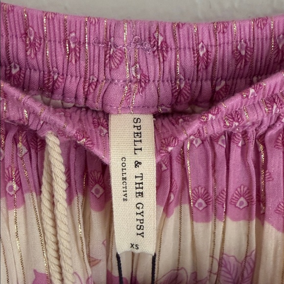 NWT Spell & the Gypsy Coco Lei Midi Maxi Skirt in Floral Lilac - Picture 8 of 11